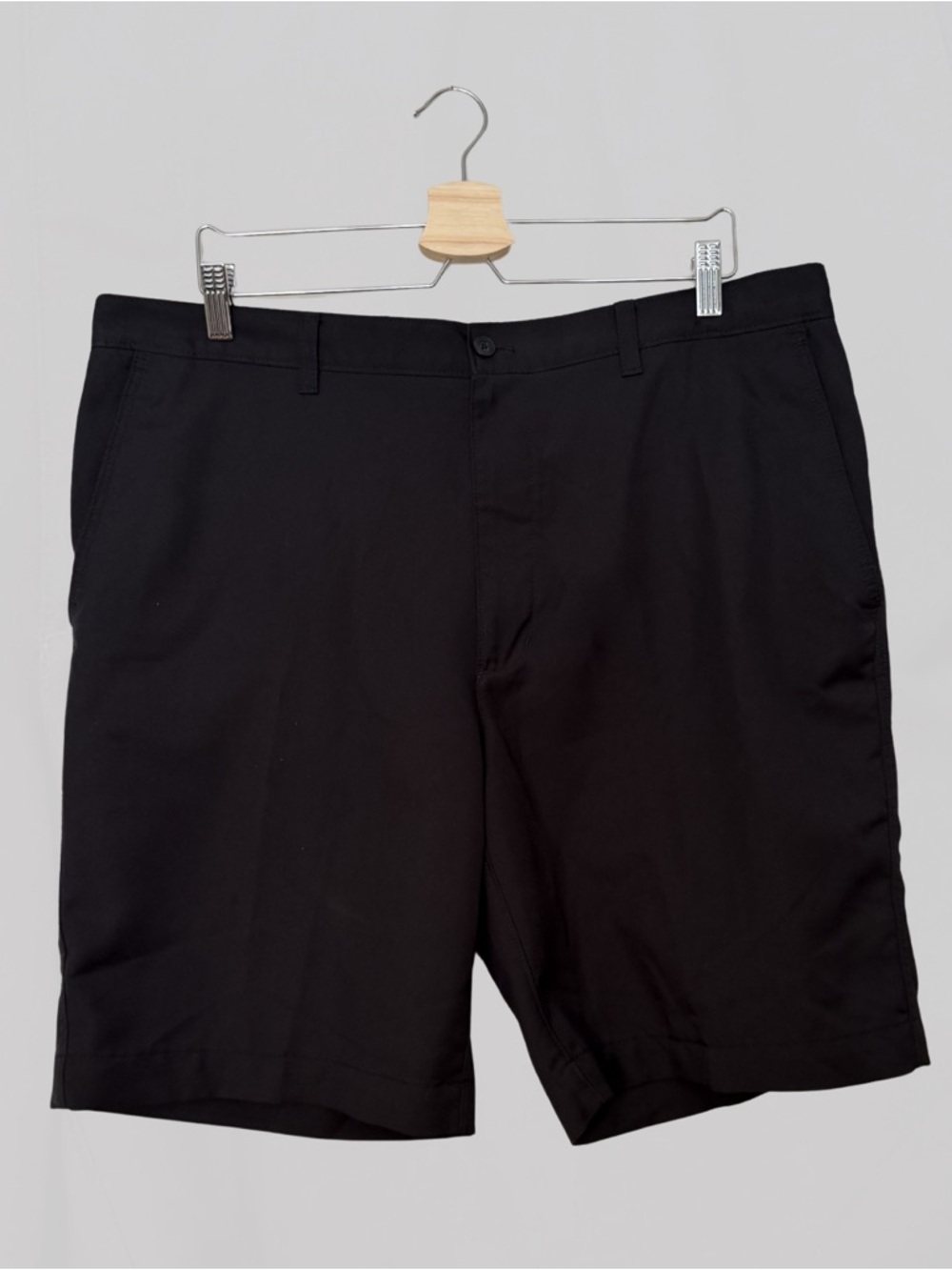 PGA Tour Black Flat Front Golf Shorts